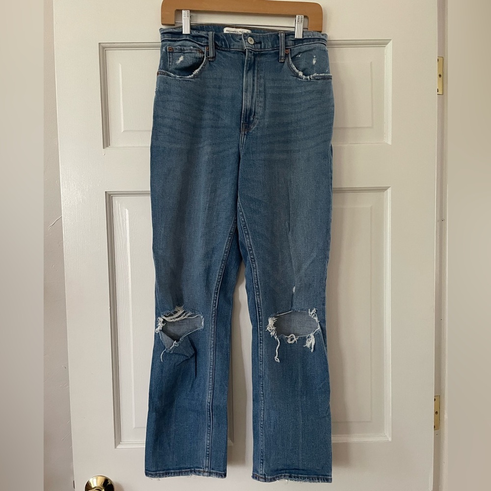Abercrombie Ripped Straight Jeans